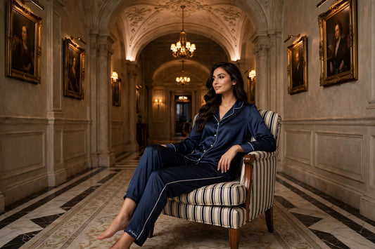 PLAIN SILK - BLUE