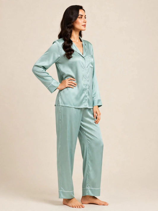 PLAIN SILK - SEAFOAM GREEN