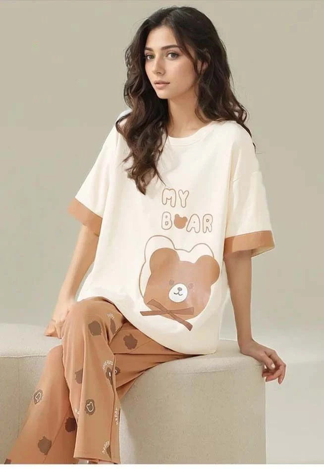 MY BEAR PRINTED NIGHT SUIT