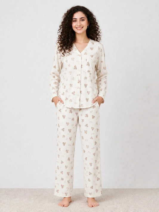 BARBARY V-NECK CO-ORD SET'S