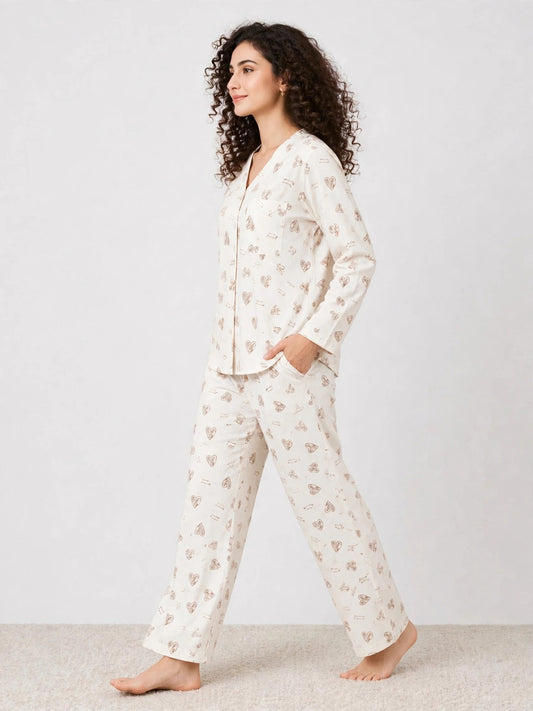 BARBARY V-NECK CO-ORD SET'S