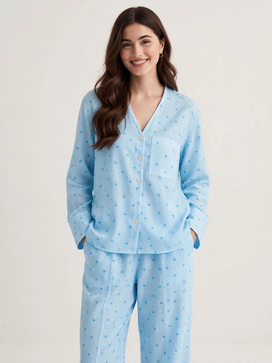 BARBARY V-NECK CO-ORD SET'S