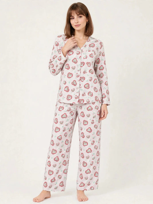 BARBARY V-NECK CO-ORD SET'S