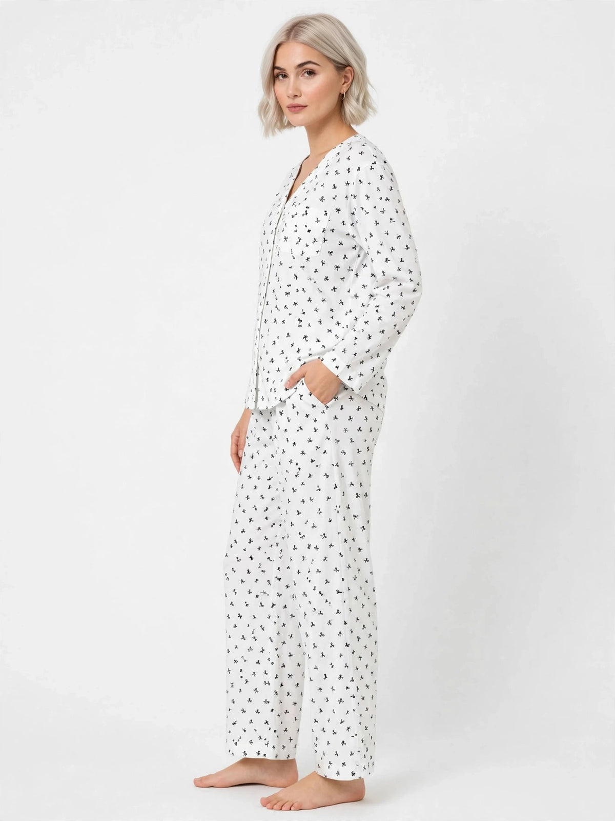 BARBARY V-NECK CO-ORD SET'S