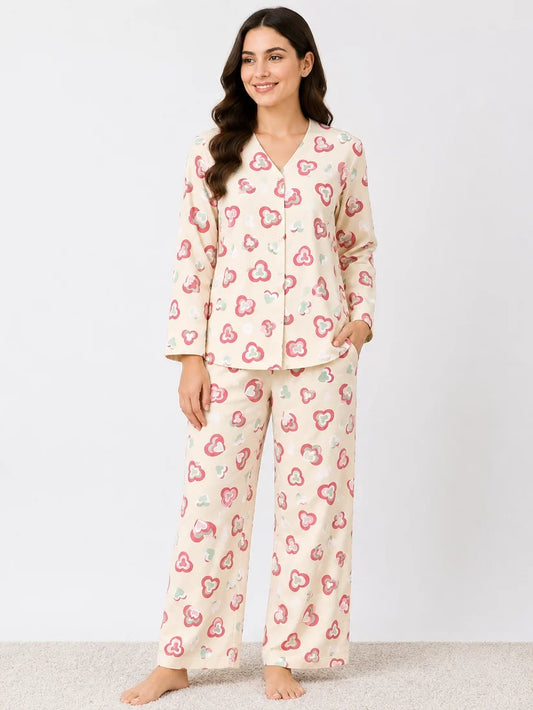 BARBARY V-NECK CO-ORD SET'S
