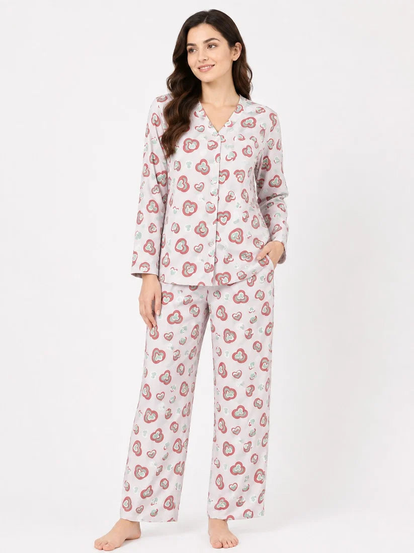 BARBARY V-NECK CO-ORD SET'S