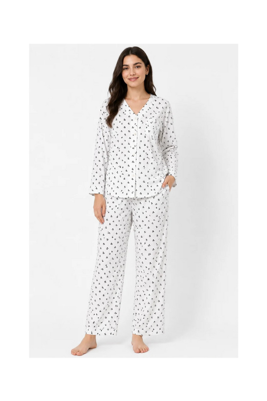 BARBARY V-NECK CO-ORD SET'S