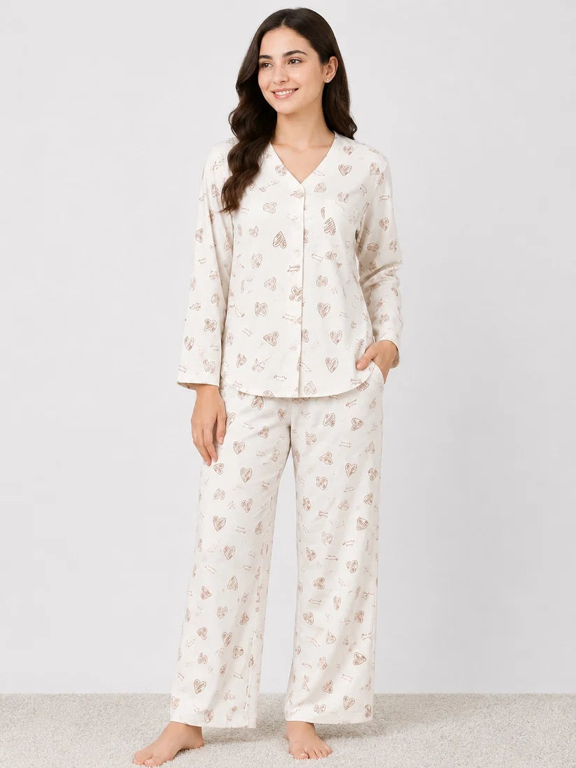 BARBARY V-NECK CO-ORD SET'S