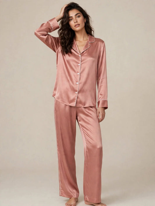 PLAIN SILK - DUSTY ROSE
