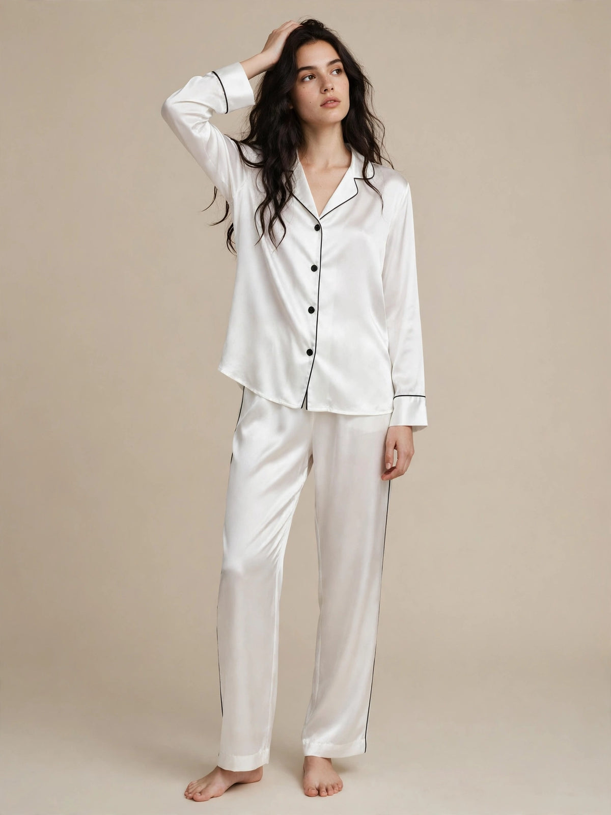 PLAIN SILK - WHITE