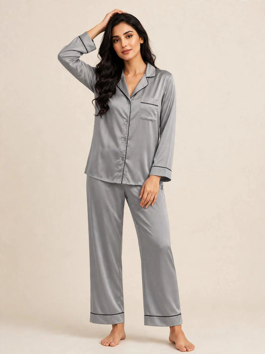 PLAIN SILK - GREY