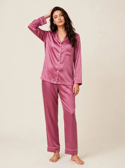 PLAIN SILK - DARK PINK