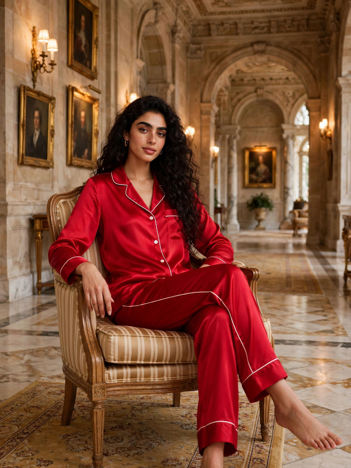 PLAIN SILK - RED