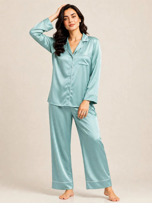 PLAIN SILK - SEAFOAM GREEN