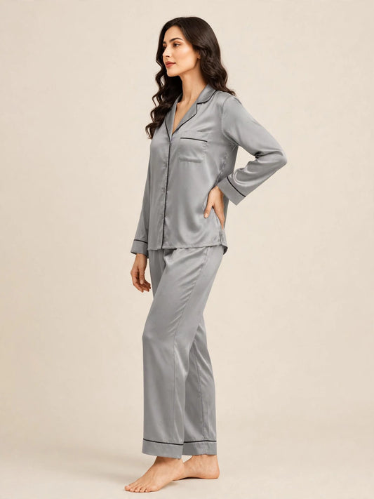 PLAIN SILK - GREY