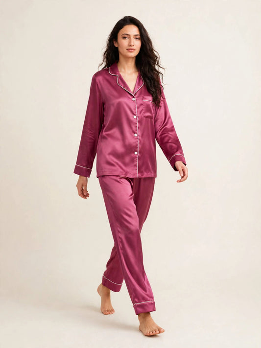 PLAIN SILK - DARK PINK