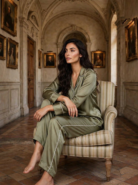 PLAIN SILK - OLIVE